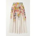 Zimmermann - + Net Sustain Alight Floral-print Linen Skirt - Ivory - 1