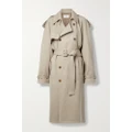 The Row - June Belted Cotton-gabardine Trench Coat - Taupe - medium