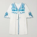 Melissa Odabash - Romilly Embroidered Cotton And Linen-blend Coverup - White - x small