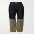 Jean Paul Gaultier - Printed High-rise Wide-leg Jeans - Indigo - FR36
