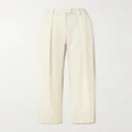 Brunello Cucinelli - Pleated Twill Tapered Pants - White - IT40