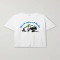 BODE - Zoo Flocked Cotton-jersey T-shirt - White - xx small