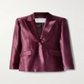 Gabriela Hearst - + Net Sustain Leary Organic Silk-velvet Blazer - Red - IT44