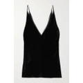 Gabriela Hearst - + Net Sustain Maria Chiffon-trimmed Organic Silk-velvet Camisole - Black - IT42
