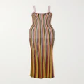 Zimmermann - Alight Striped Metallic Ribbed-knit Maxi Dress - Multi - 3