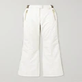 Balmain - Canvas Jacquard-trimmed Flared Ski Pants - Ivory - FR36
