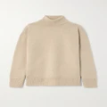 The Row - Stepny Oversized Wool And Cashmere-blend Turtleneck Sweater - Sand - x small