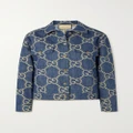 Gucci - Jumbo Gg Denim-jacquard Jacket - Blue - IT36