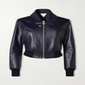 Bottega Veneta - Textured-leather Bomber Jacket - Black - IT36