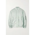 AGOLDE - + Shoreditch Ski Club Nisa Oversized Metallic Recycled-shell Bomber Jacket - Silver - small
