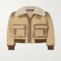 Ralph Lauren Collection - Ilyssa Shearling Bomber Jacket - Tan - US8