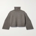 The Row - Erci Oversized Alpaca And Silk-blend Turtleneck Sweater - Gray - M/L