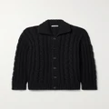 The Row - Eleo Cable-knit Alpaca And Yak-blend Cardigan - Black - x small