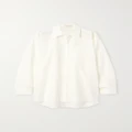 The Row - Moon Oversized Cotton-poplin Shirt - Off-white - small