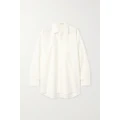 The Row - Moon Oversized Cotton-poplin Shirt - Off-white - small