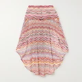 Missoni - Mare Asymmetric Metallic Crochet-knit Skirt - Multi - IT38