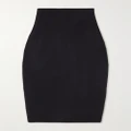 Victoria Beckham - Vb Body Ribbed Stretch-knit Midi Skirt - Black - UK 4