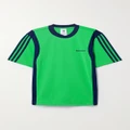 adidas Originals - + Wales Bonner Striped Recycled-jersey Piqué T-shirt - Green - medium