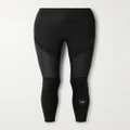adidas by Stella McCartney - Truepurpose Perforated Printed Stretch Recycled 7/8 Leggings - Black - x small