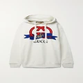 Gucci - Printed Cotton-jersey Hoodie - White - XS