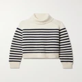 Nili Lotan - Gideon Striped Merino Wool And Cashmere-blend Turtleneck Sweater - Ivory - x small