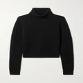 Nili Lotan - Hollyn Cropped Wool Turtleneck Sweater - Black - large