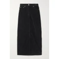 GANNI - + Net Sustain Organic Cotton-blend Corduroy Maxi Skirt - Black - EU 36