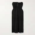 Christopher Esber - Arced Palm Strapless Gathered Jersey Maxi Dress - Black - UK 8