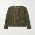 Proenza Schouler - Striped Cotton-jersey T-shirt - Green - medium