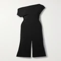 Proenza Schouler - One-shoulder Draped Crepe Midi Dress - Black - US2