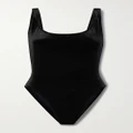 Norma Kamali - Mio Velvet Swimsuit - Black - x small