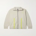 adidas by Stella McCartney - Truecasuals Printed Stretch Recycled-jersey Track Jacket - Gray green - x small