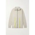 adidas by Stella McCartney - Truecasuals Printed Stretch Recycled-jersey Track Jacket - Gray green - x small