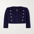 L'AGENCE - True Button-embellished Wool-blend Blazer - Navy - US4