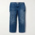 L'Agence - Brooklyn High-rise Straight-leg Cargo Jeans - Mid denim - 24