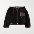 Loewe - + Suna Fujita Oversized Shearling Hooded Jacket - Brown - FR34