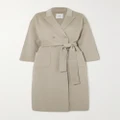 Anine Bing - Dylan Double-breasted Belted Wool And Cashmere-blend Coat - Gray - medium