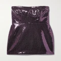 Alex Perry - Sequined Crepe Mini Dress - Purple - UK 6