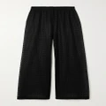Melissa Odabash - Sienna Crochet-knit Wide-leg Pants - Black - x small