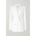 Alexander McQueen - Double-breasted Cady Blazer - White - IT44