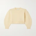 Isabel Marant - Leandra Merino Wool And Cashmere-blend Sweater - Pastel yellow - FR36