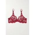I.D. Sarrieri - + Net Sustain Tuscan Holiday Satin-trimmed Embroidered Tulle Underwired Bra - 32D