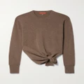 Altuzarra - Nalini Tie-detailed Cashmere Sweater - Brown - x small