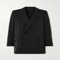 Max Mara - Levico Double-breasted Wool And Mohair-blend Twill Blazer - Black - UK 2