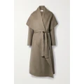 The Row - Adia Oversized Belted Cashmere Coat - Taupe - small