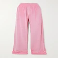 Balenciaga - Gathered Velvet Pants - Pink - S