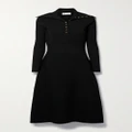 Tory Burch - Ribbed Knit Midi Dress - Black - small