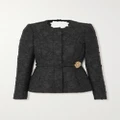 Oscar de la Renta - Embellished Lace Jacket - Black - US4