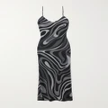 PUCCI - Printed Silk-crepe De Chine Maxi Dress - Black - IT42