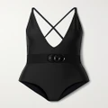 Gucci - Belted Swimsuit - Black - XXS